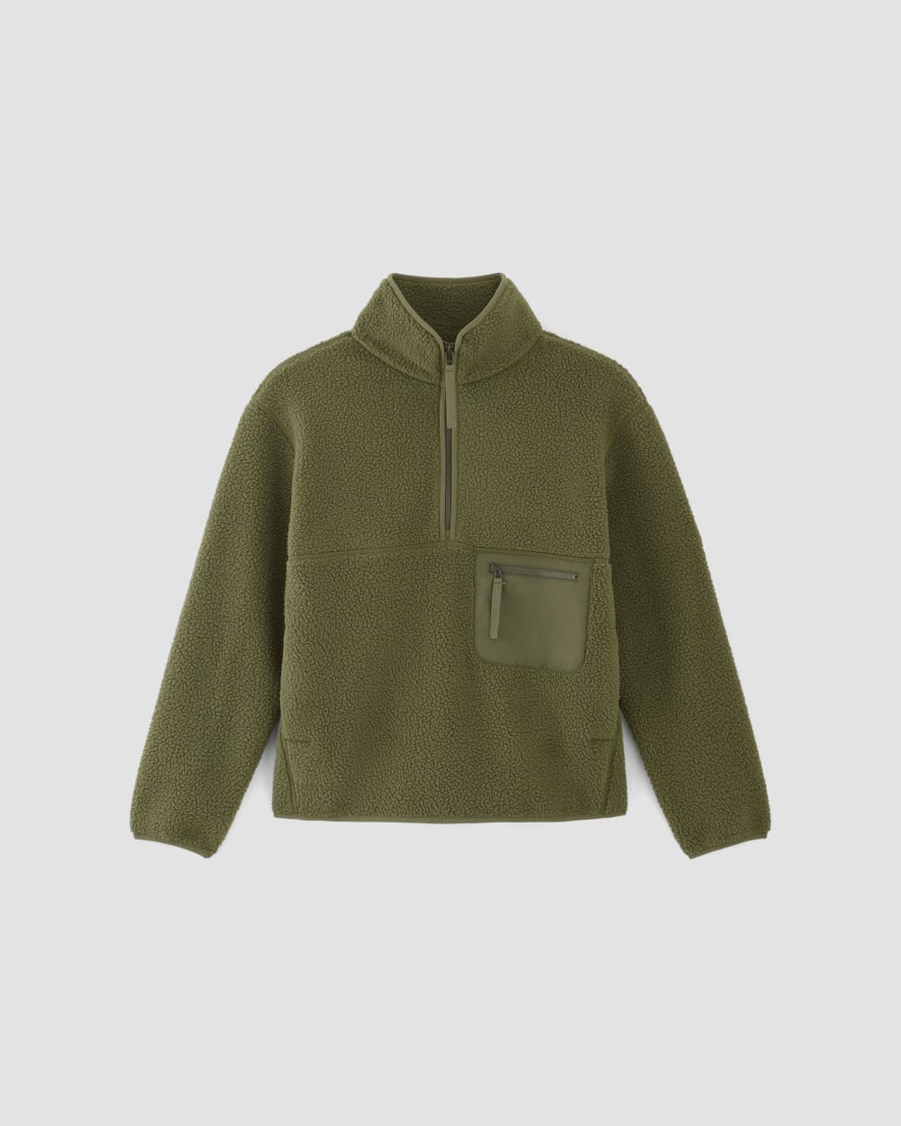 The ReNew Fleece Oversized Half-Zip | Kalamata - Image 2