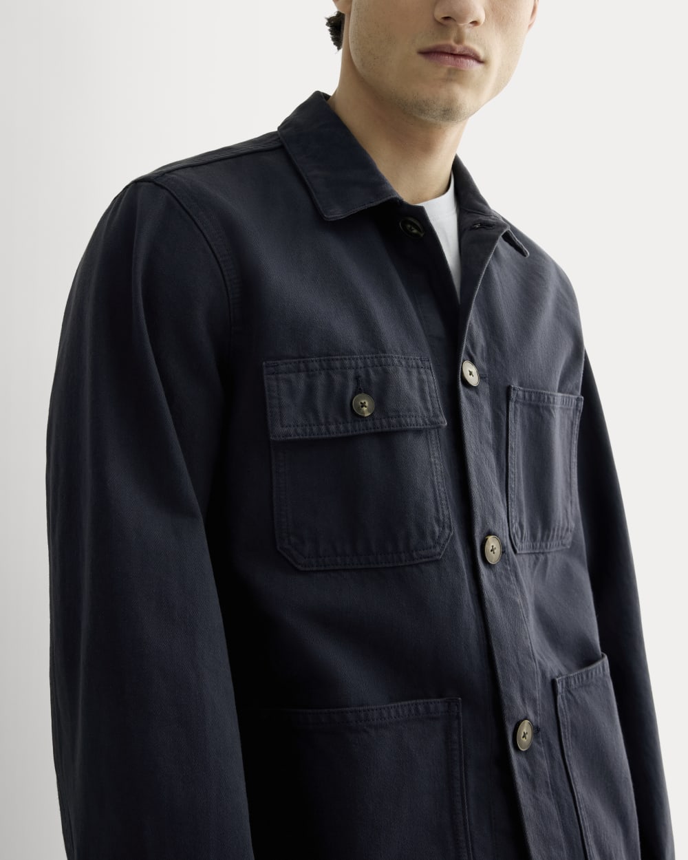 The Denim Utility Jacket | Garment-Dyed Navy - Image 4