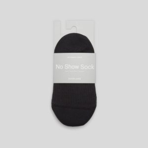 The Organic Cotton No-Show Sock 3-Pack | Black