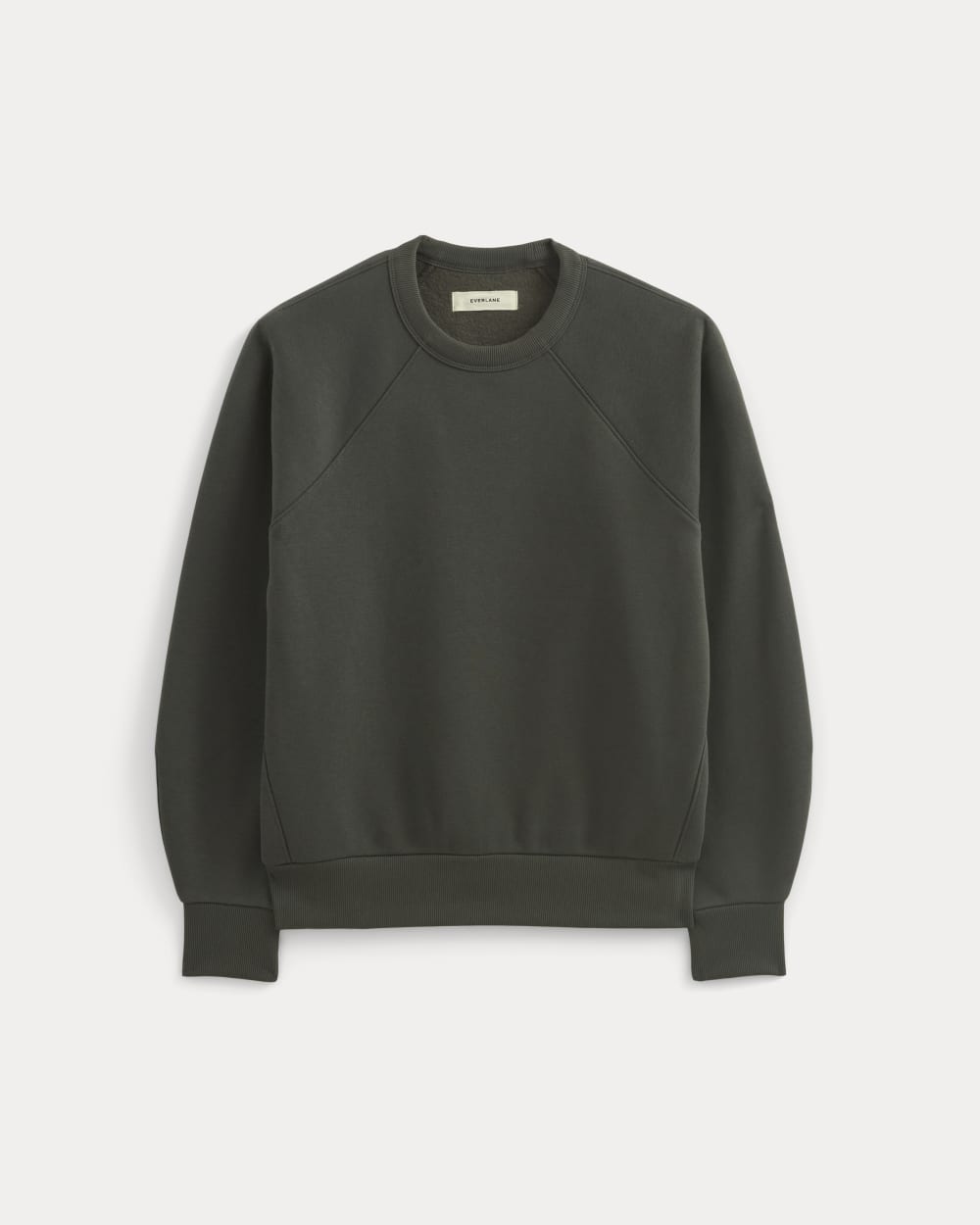 Luxe Fleece Raglan Crewneck | Washed Black - Image 2