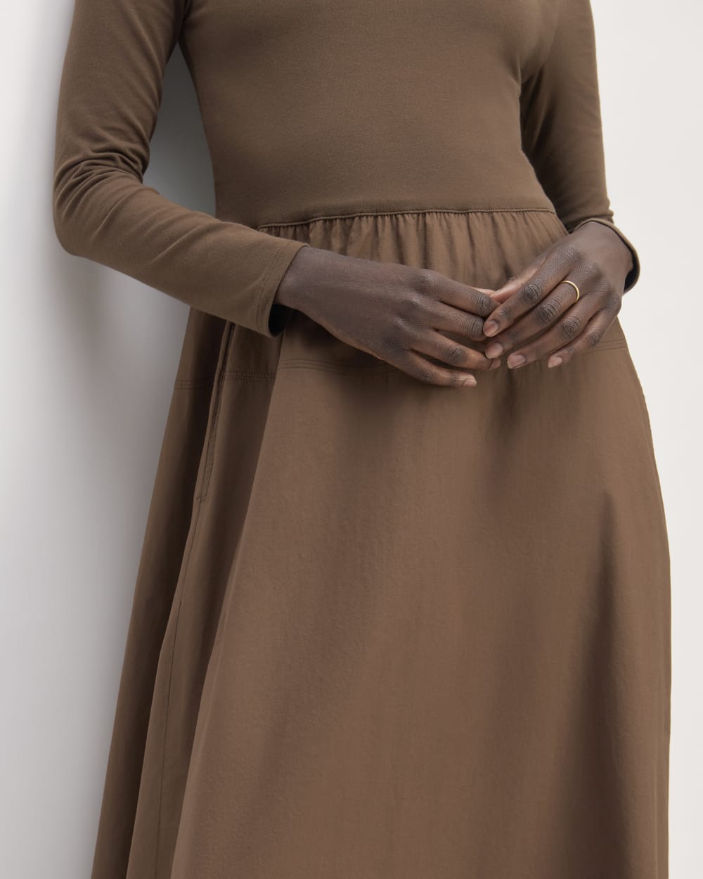The Long-Sleeve Riviera Dress | Cocoa - Image 6