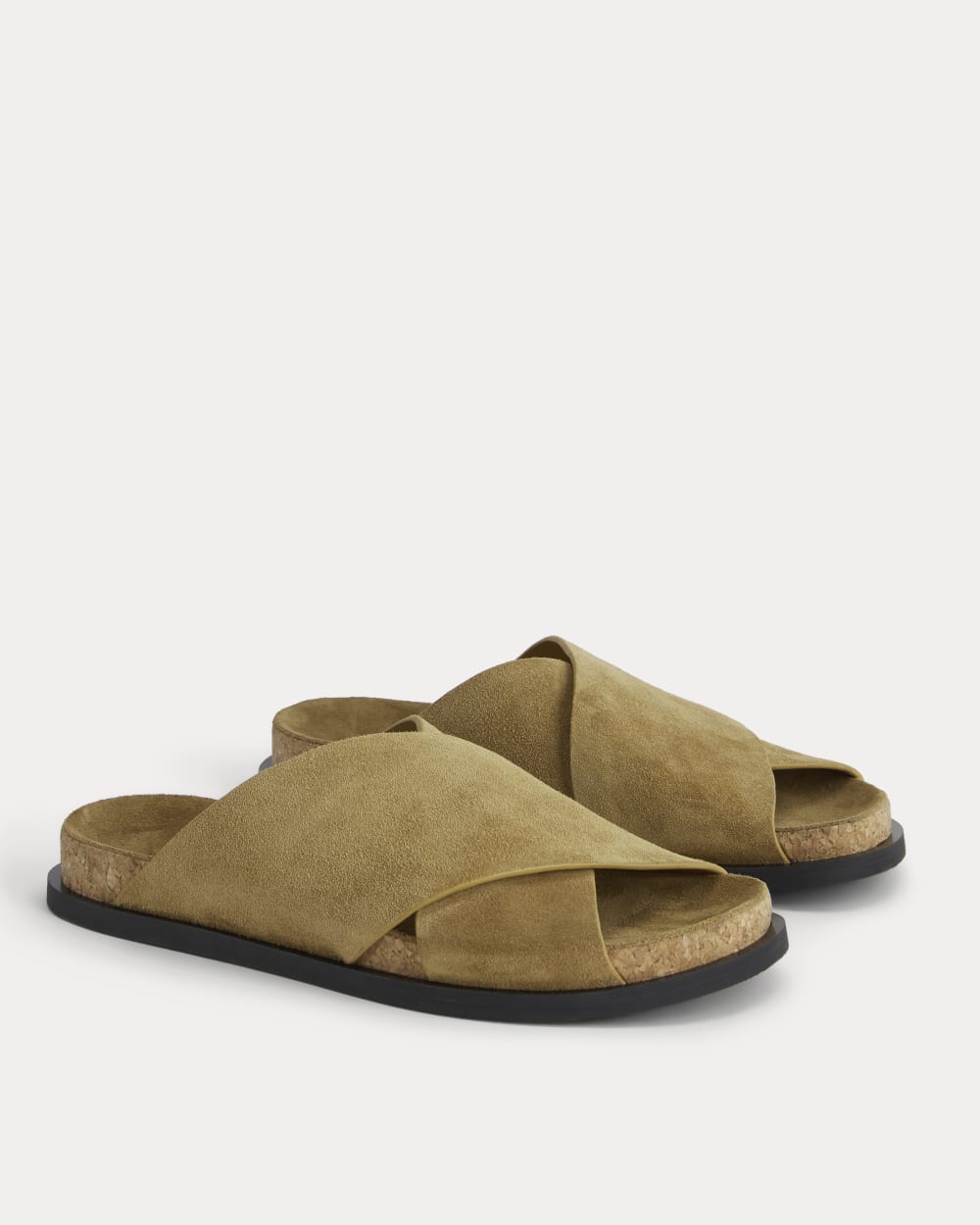 The Suede Crossover Sandal | Sand - Image 5