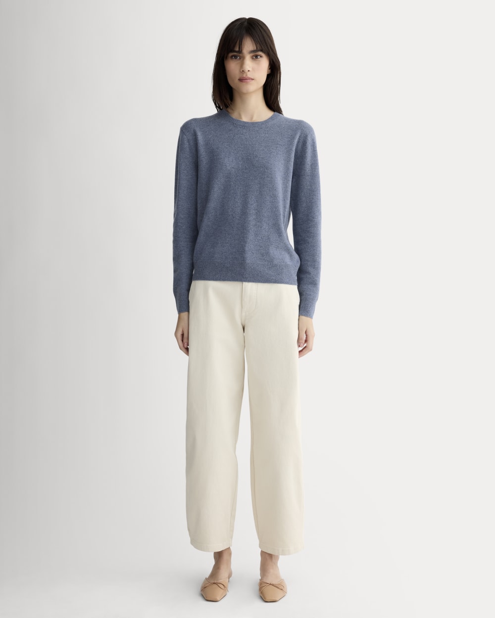 The Classic Crew in Cashmere | Denim Blue - Image 3