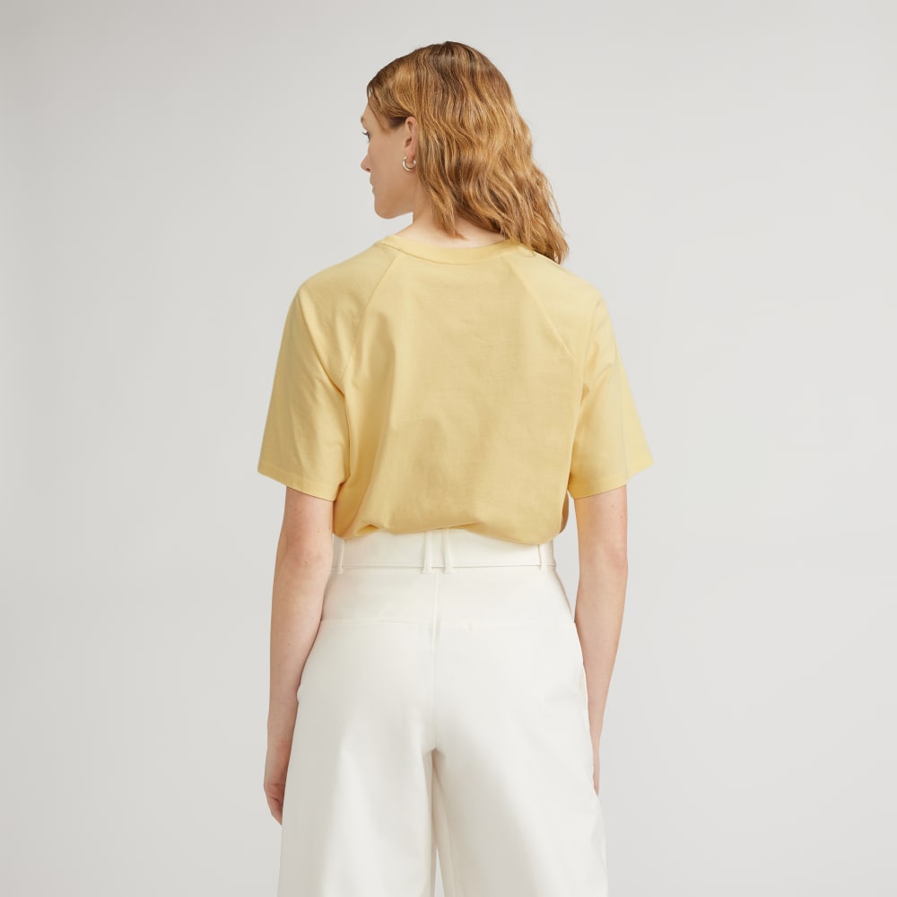 The Organic Cotton Raglan Tee | Pale Yellow - Image 4