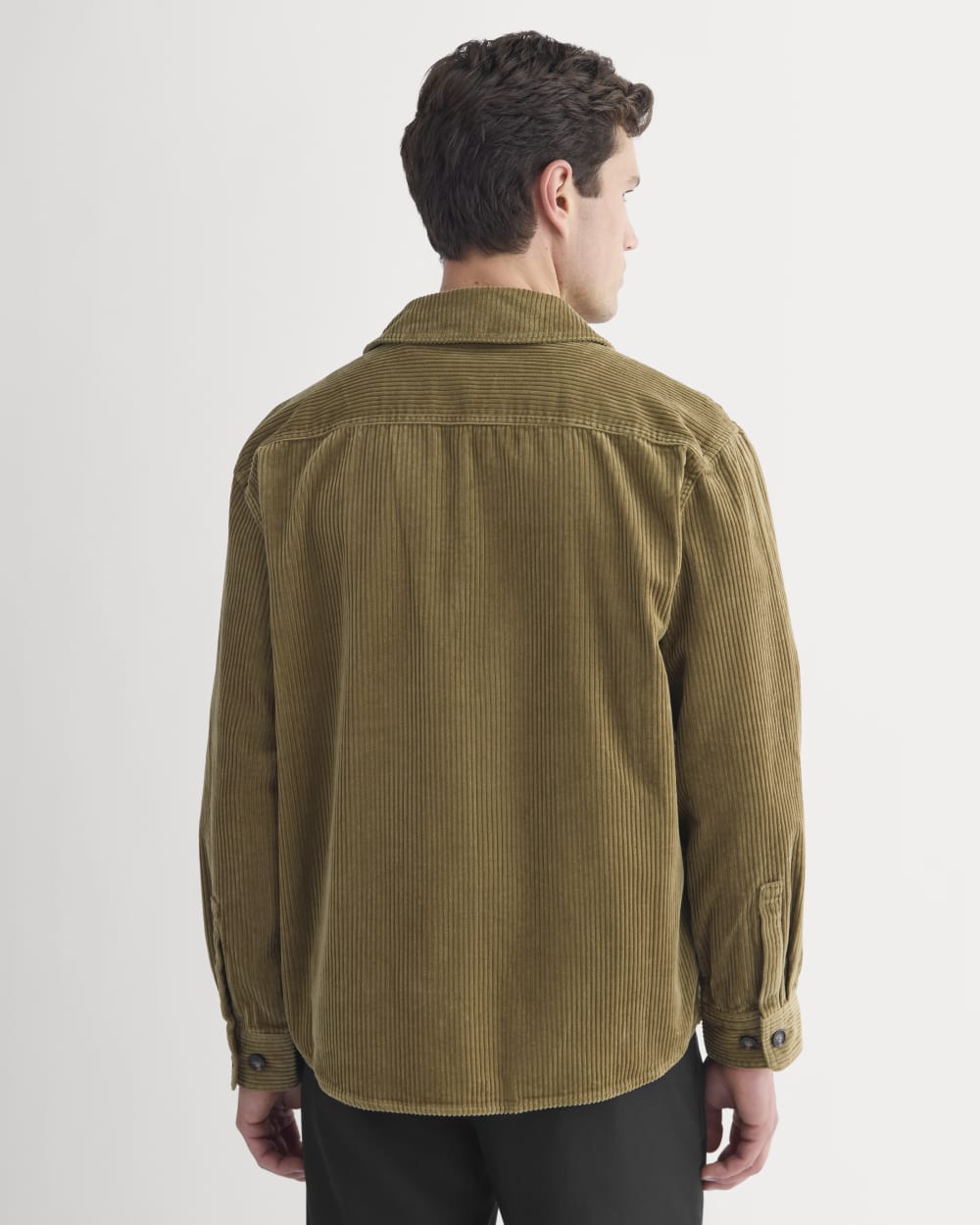 Wide Wale Corduroy Shirt | Aged Brass - Image 5
