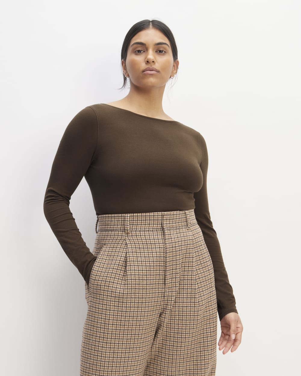 The Supima? Form Scoop-Back Tee | Cocoa