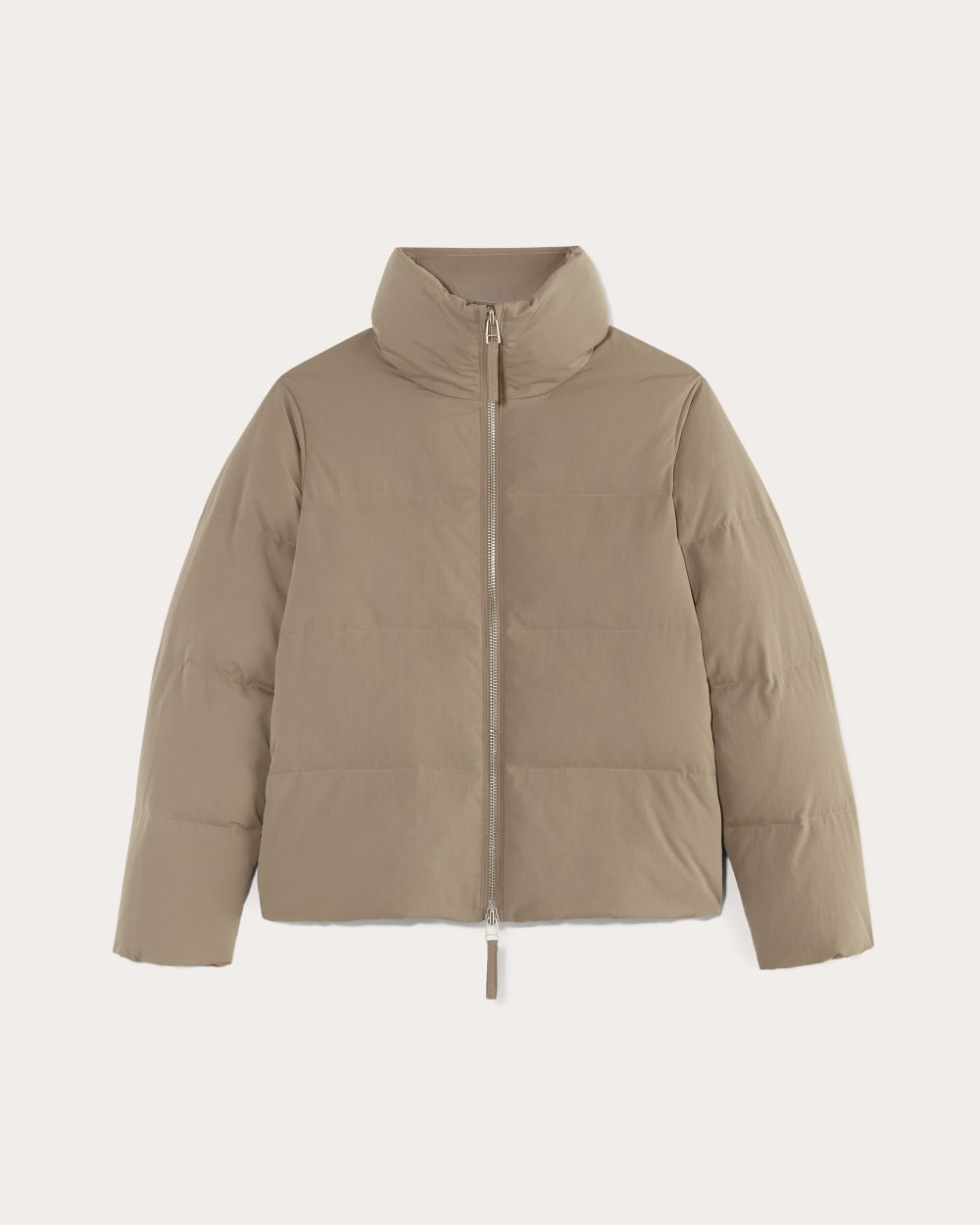 The Puffer Bomber | Taupe Grey - Image 2