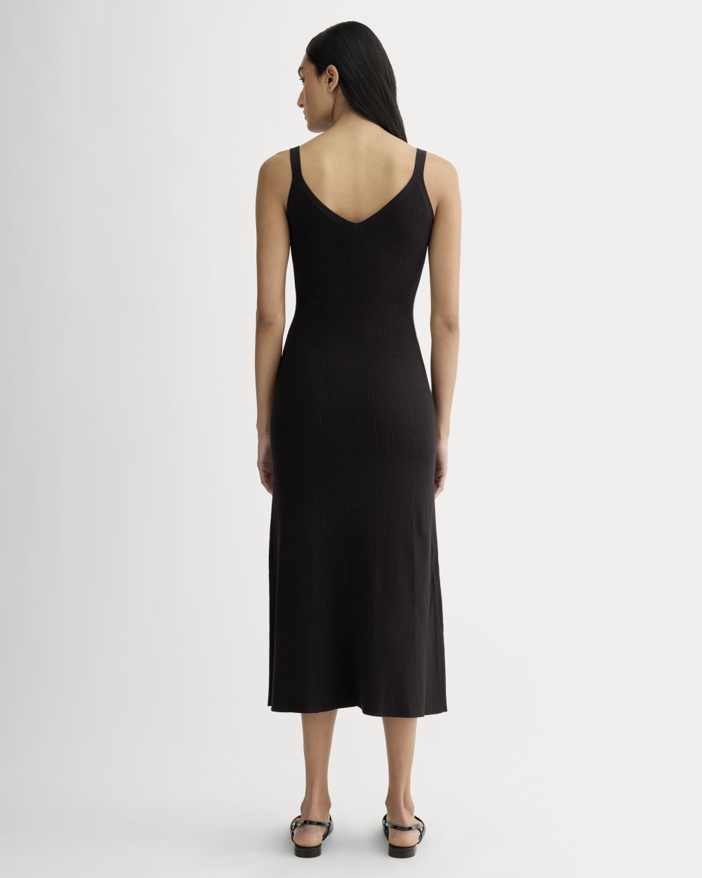 The Fine Knit Cami Dress | Black - Image 5