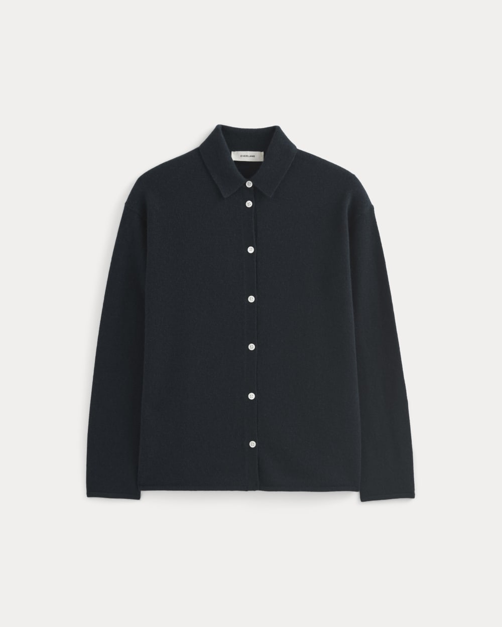 Cashmere Button-Up Shirt | Navy - Image 2