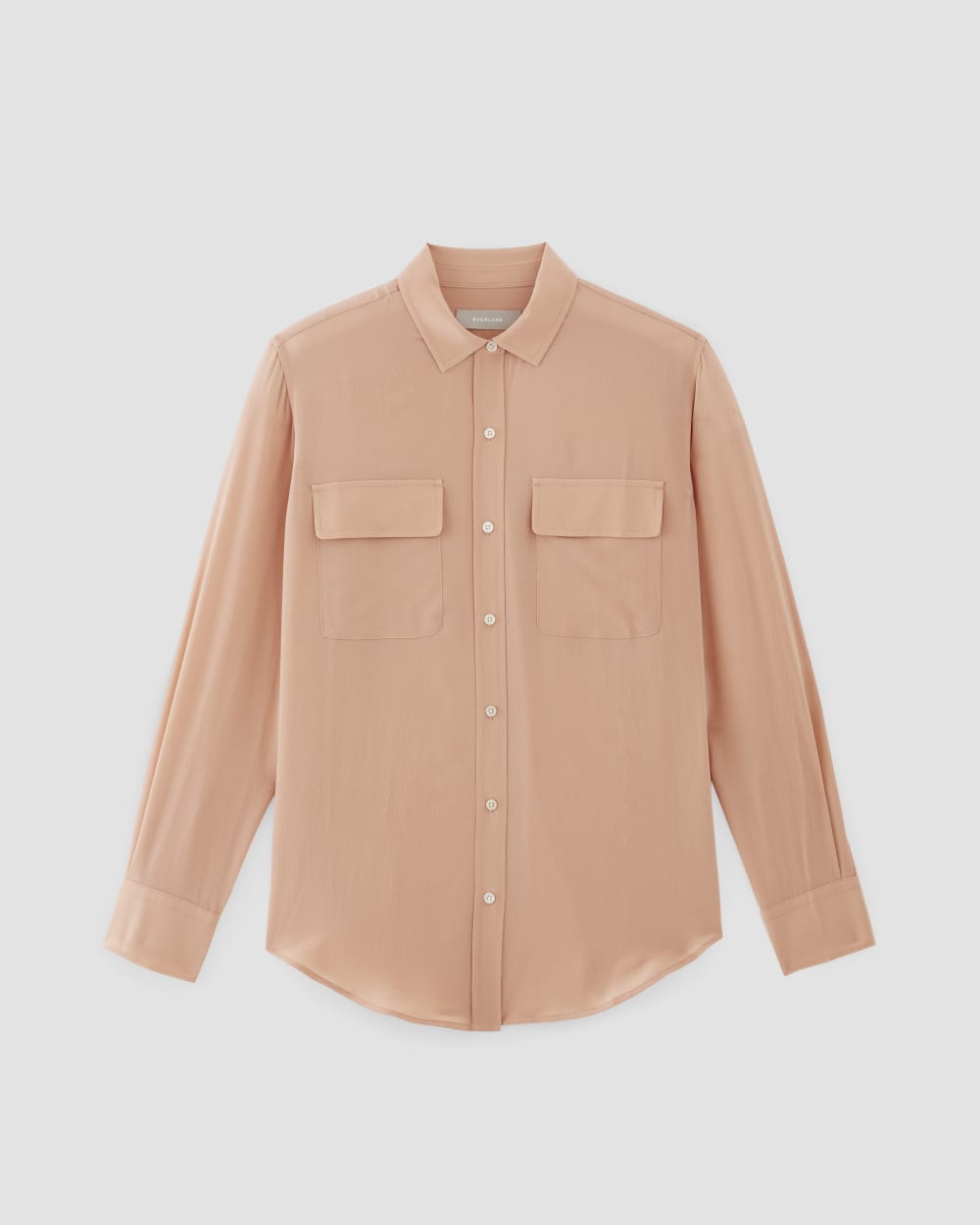 The Utility Shirt in Washable Silk | Blush Pink - Image 2