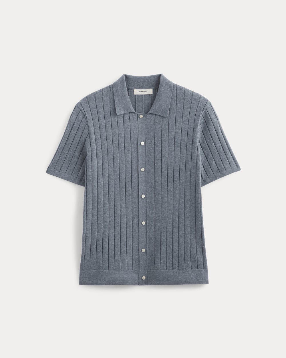The No-Sweat Button-Down Polo | Heather Sage Blue - Image 2