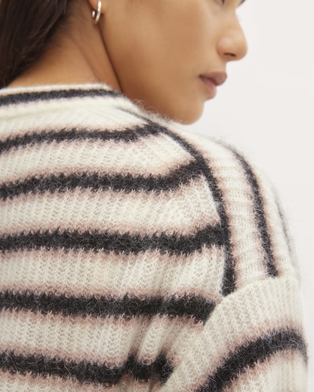 The Cocoon Crew in Alpaca | Heathered Black / Cafe Creme / Bone - Image 5