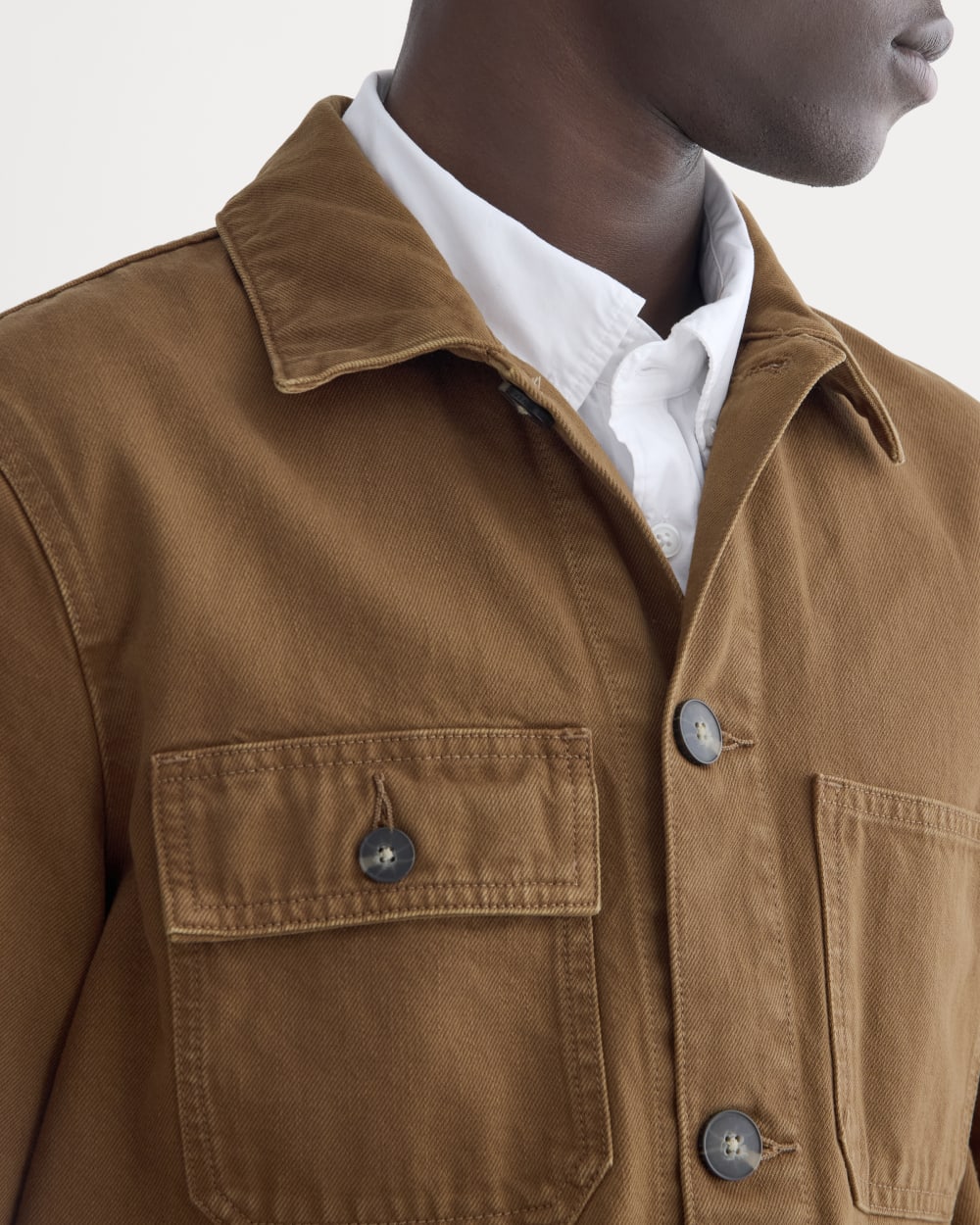 The Denim Utility Jacket | Neutral Toffee - Image 4