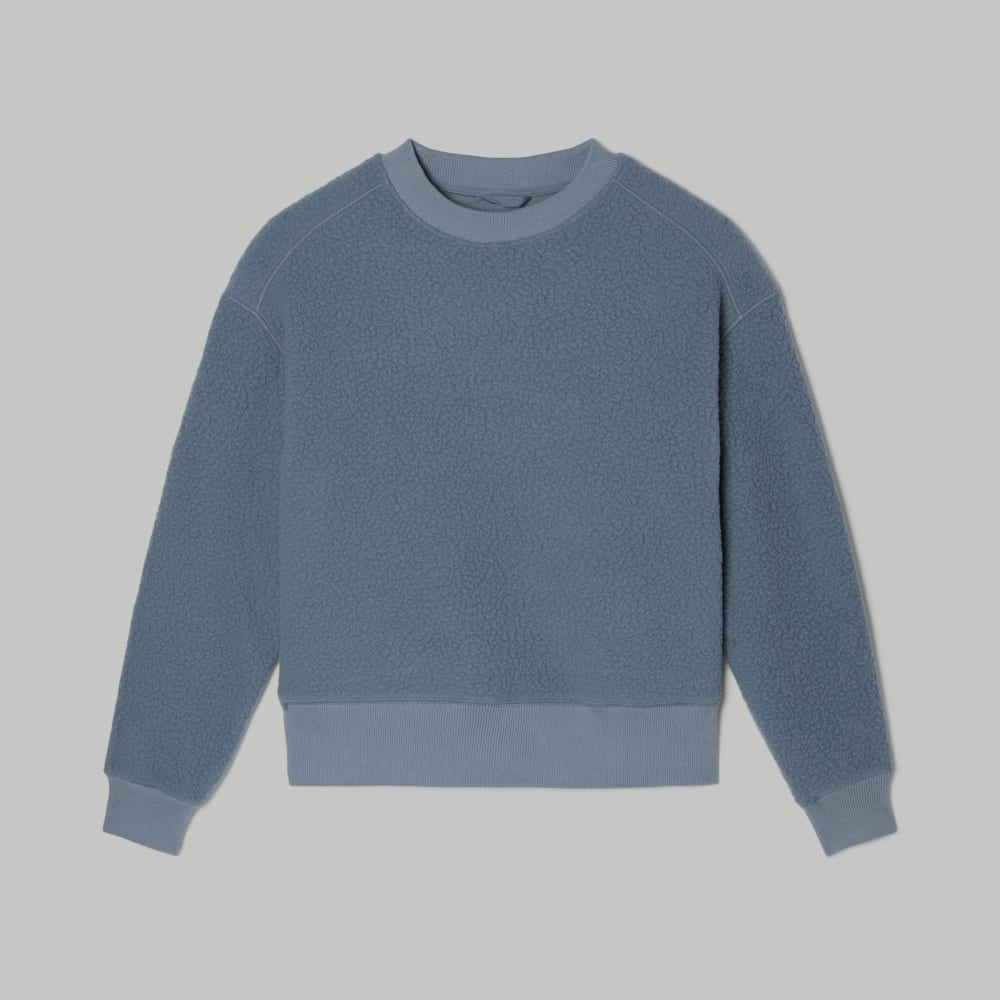 The ReNew Teddy Oversized Crew | Faded Blue - Image 2