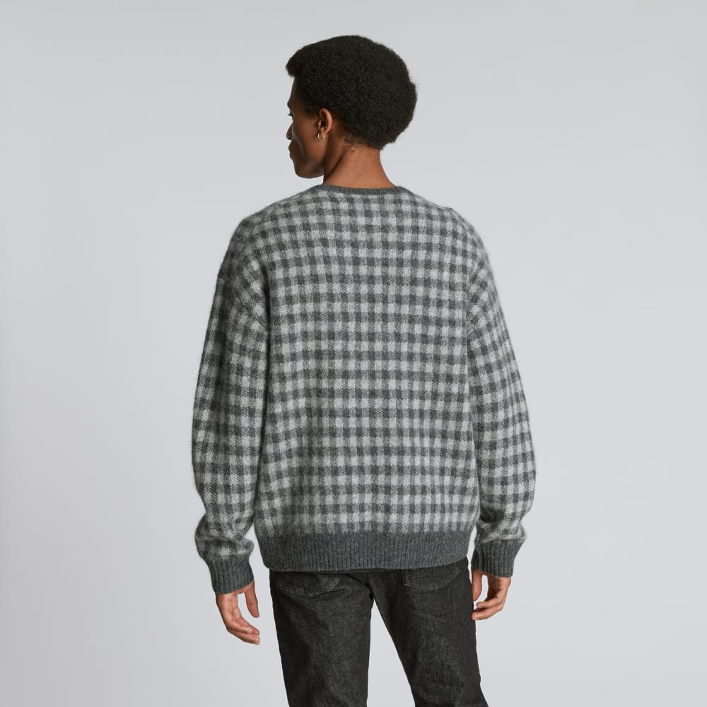 The Alpaca Crew | Light Heather Grey / Dark Charcoal Buffalo Check - Image 3