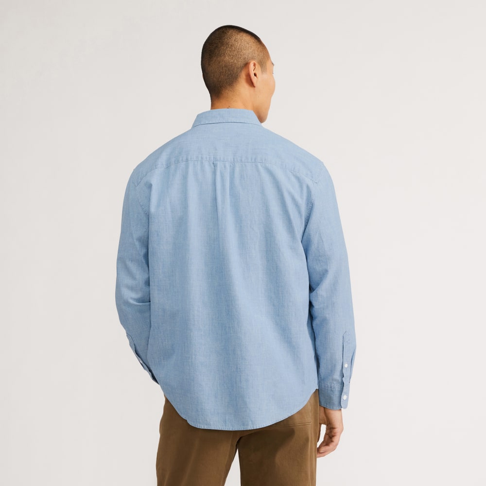 The Relaxed Organic Chambray Shirt | Mid ReChambray - Image 3