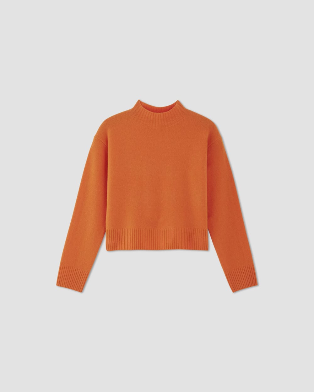 The Good Merino Wool Mockneck Sweater | Orange - Image 2