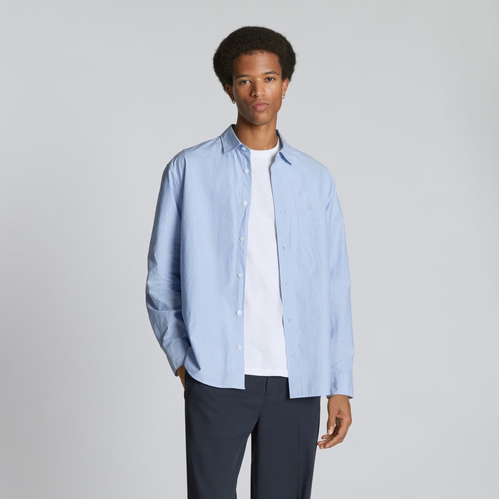 The Relaxed Poplin Shirt | Light Blue