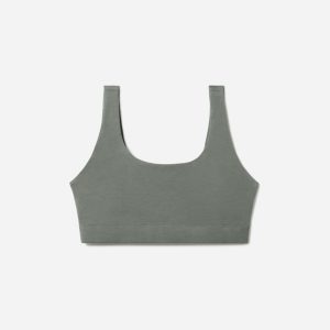 The Cotton Tank Bra | Dark Sage