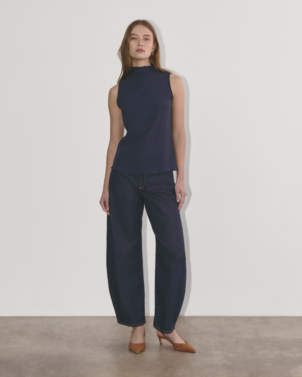 The Crinkle Tank | Navy - Image 4