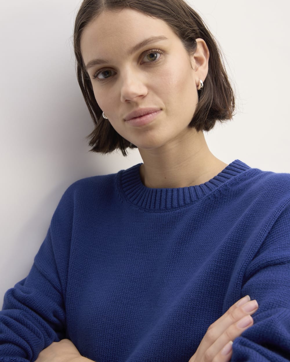The Boxy Sweater in Everyday Cotton | Bellwether Blue - Image 4
