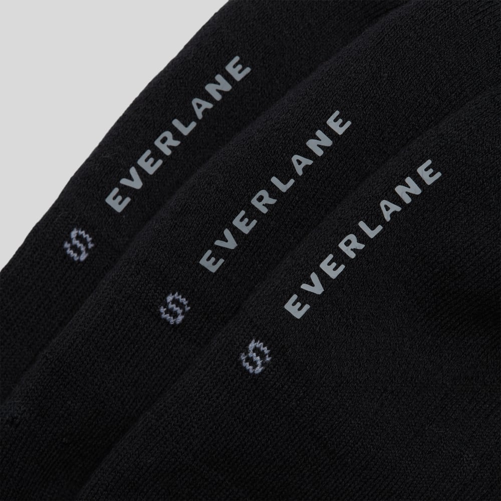 The Organic Cotton No-Show Sock 3-Pack | Black - Image 4