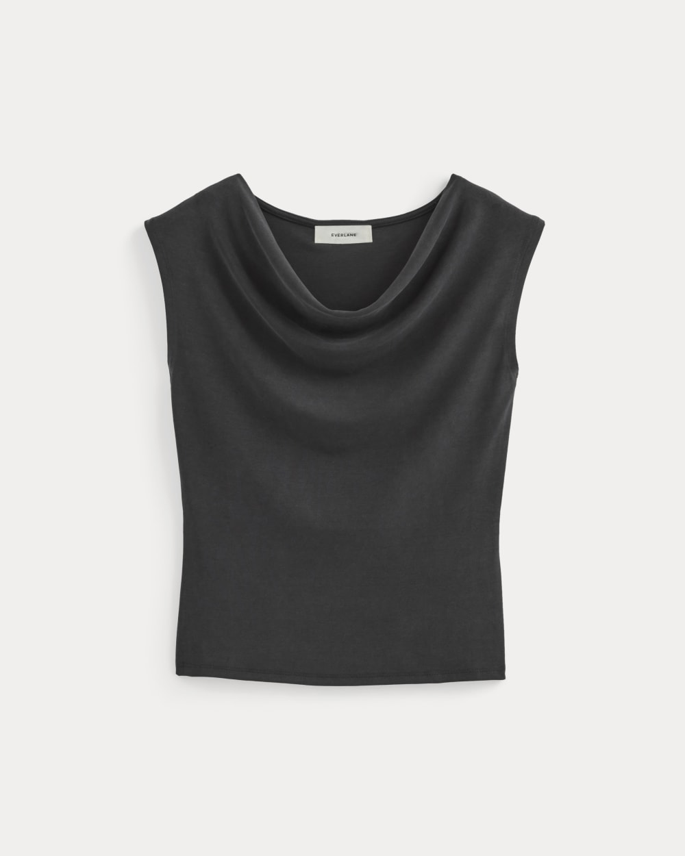The Draped Top in Butterknit | Black - Image 2