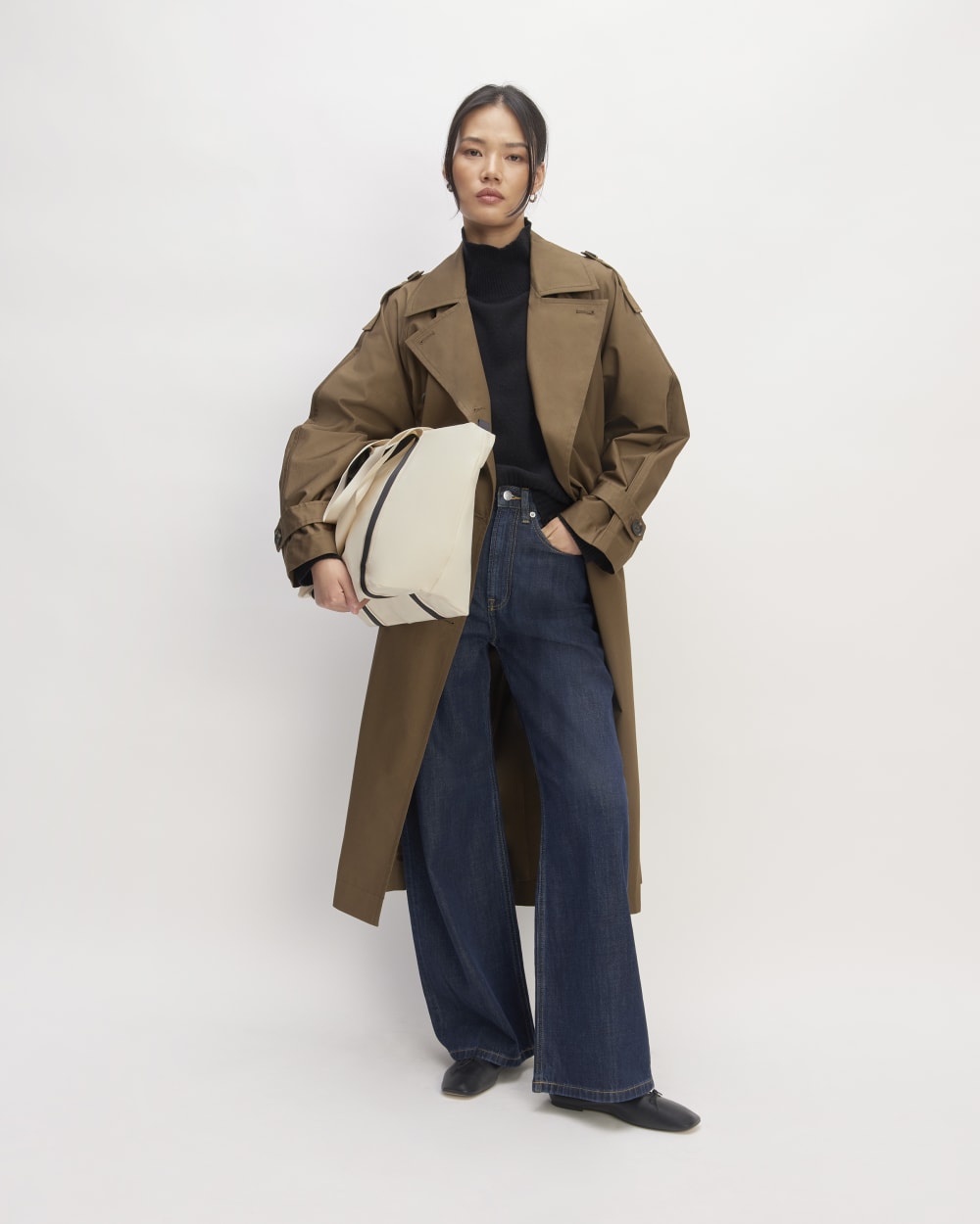 The Recycled Nylon Tote | Parchment - Image 2