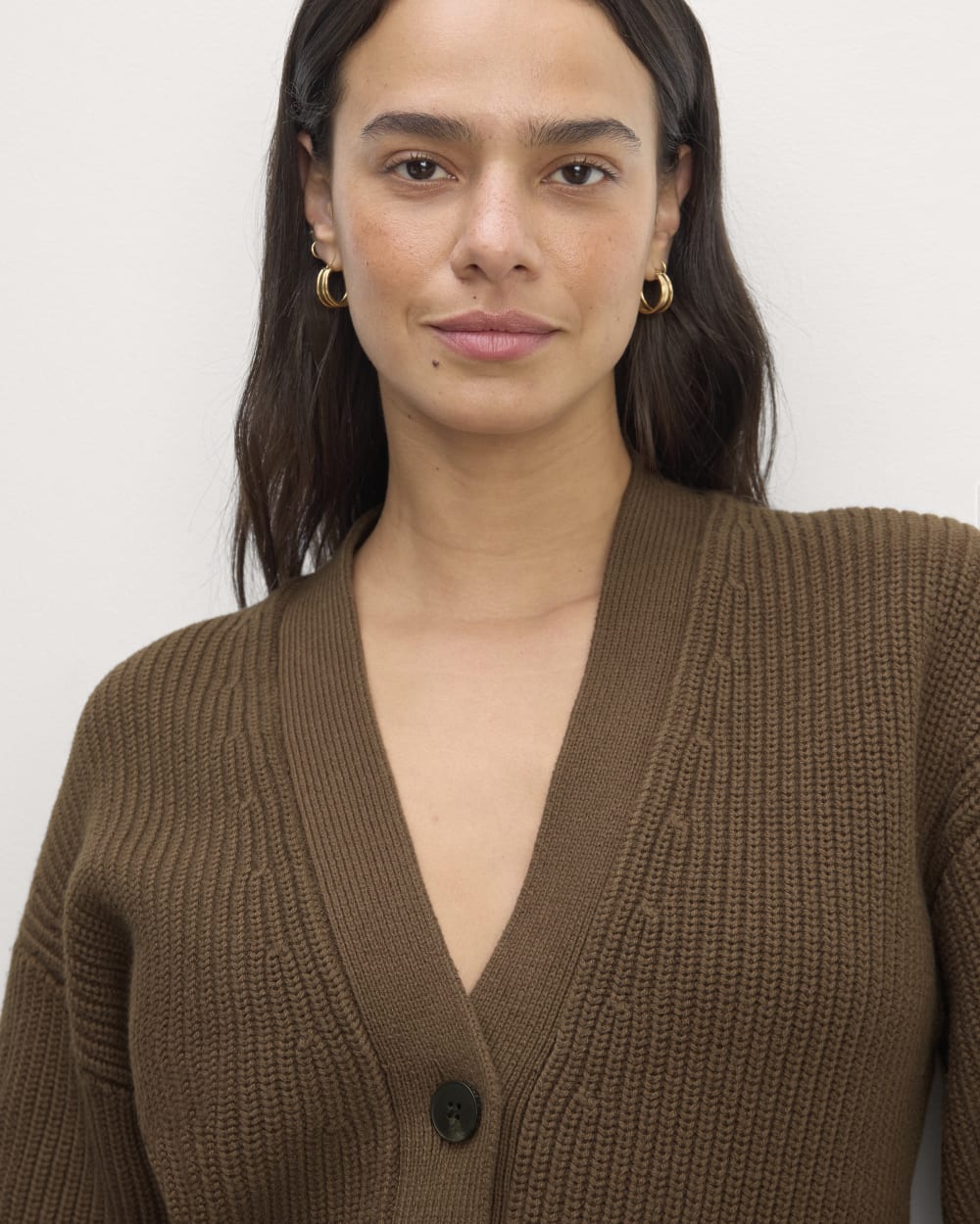 The Boxy Cardigan in Everyday Cotton | Cocoa - Image 4