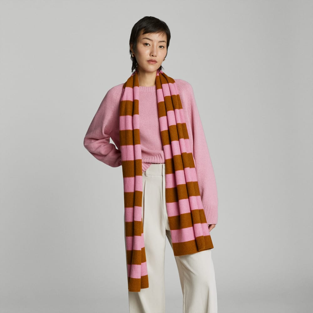 The Cashmere Scarf | Tapenade / Bubblegum - Image 3