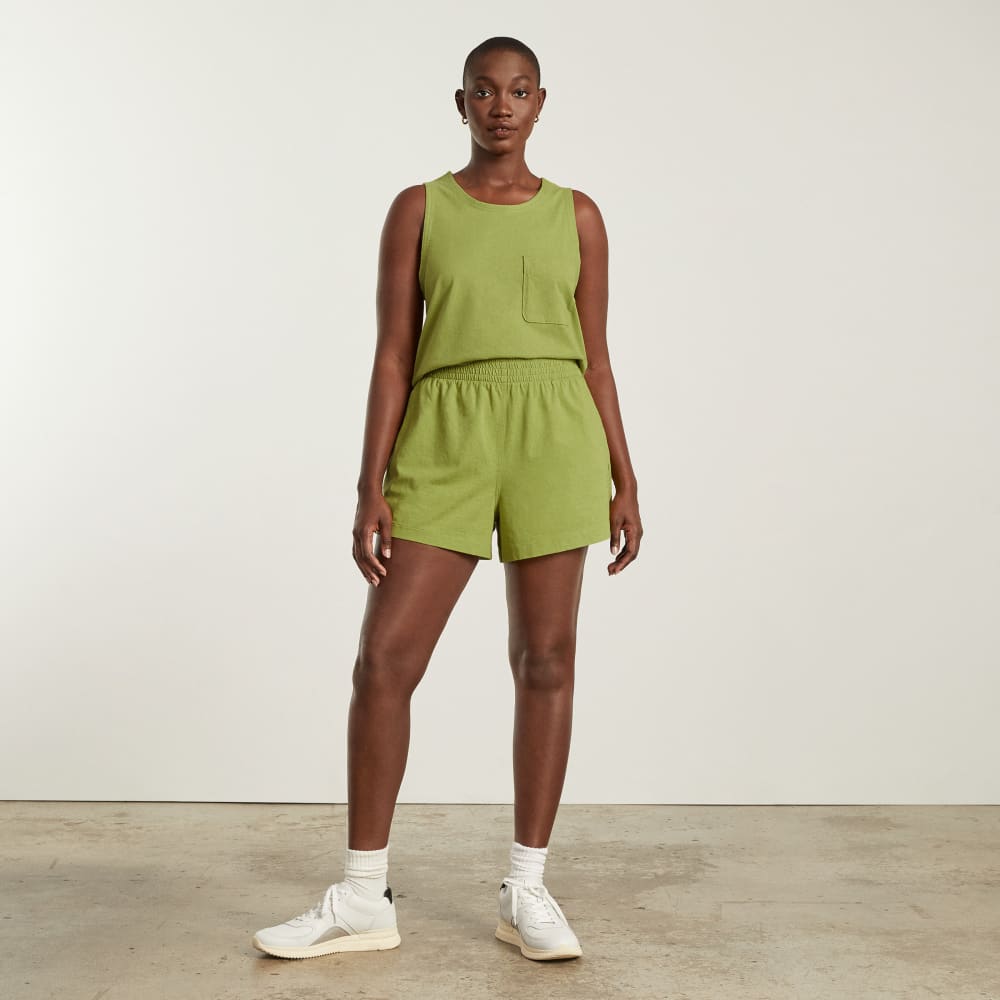 The Premium Weight Cropped Pocket Tank | Pepper - Image 5