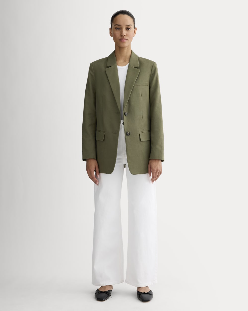 The Oversized Blazer in Buttersmooth | Kalamata - Image 3