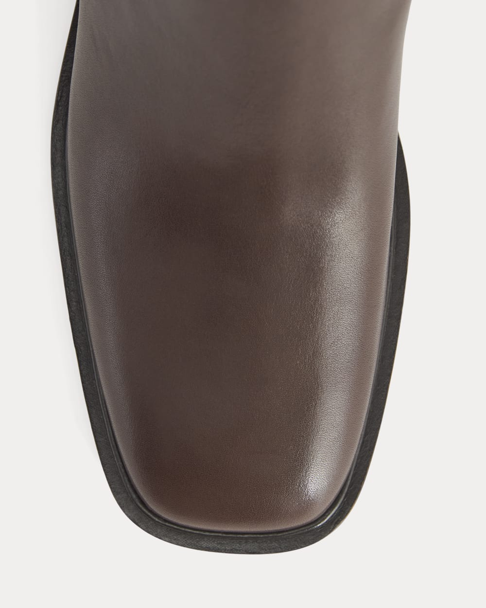 Leather Knee-High City Boot | Deep Brown - Image 6