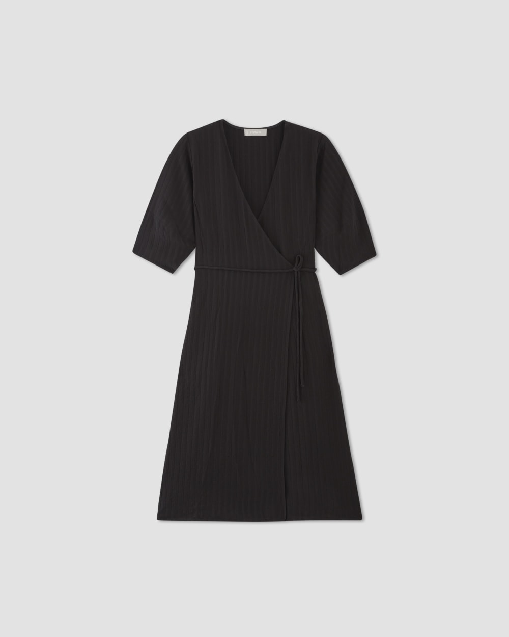 The City Stripe Wrap Dress | Black - Image 2