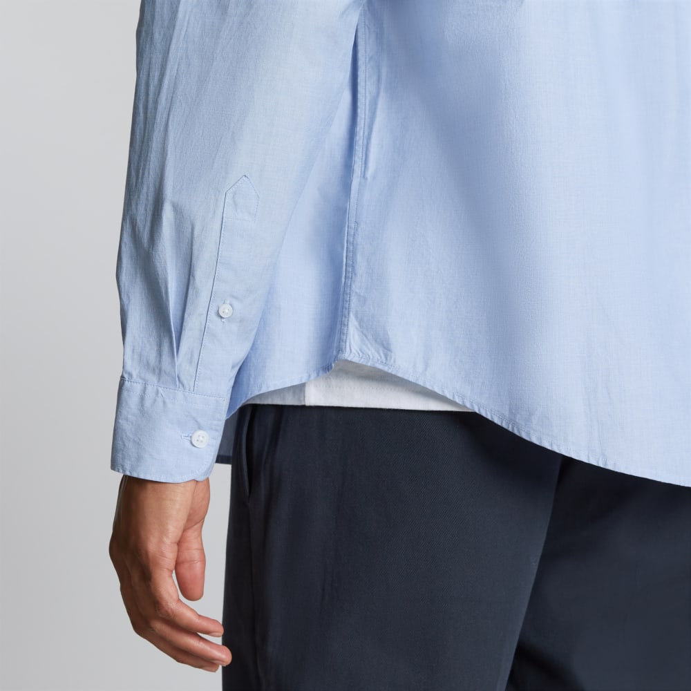 The Relaxed Poplin Shirt | Light Blue - Image 5