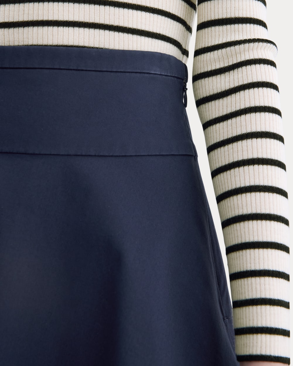 The Circle Mini Skirt | Navy - Image 4