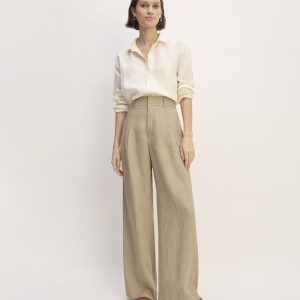 The Linen Way-High® Drape Pant | Trench Coat Khaki