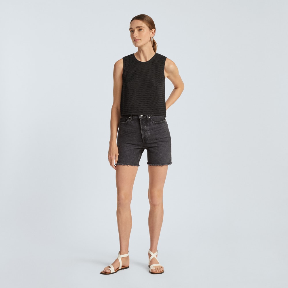 The Crochet Knit Cami | Black - Image 5