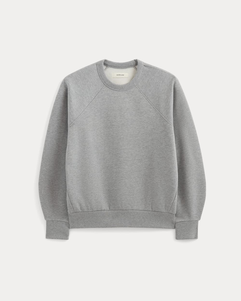 Luxe Fleece Raglan Crewneck | Vintage Heather Grey - Image 2
