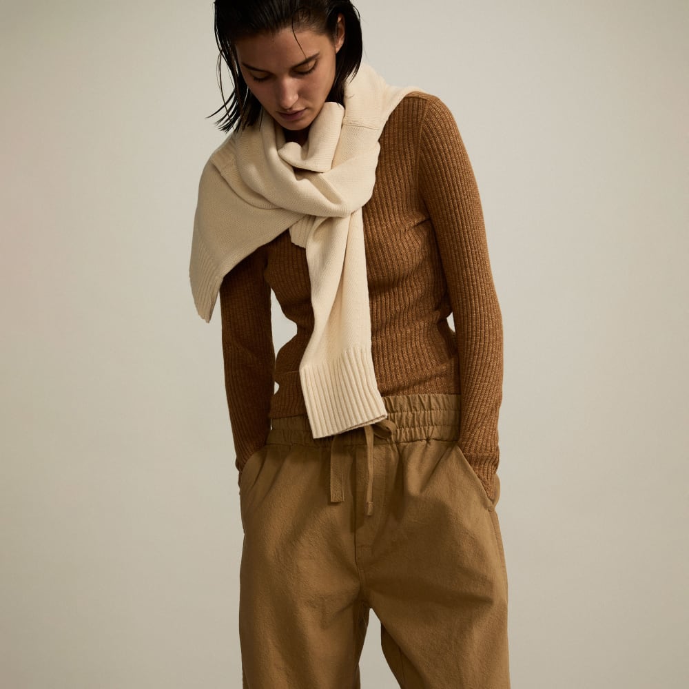 The Canvas Organic Cotton Pull-On Pant | Cappuccino - Image 8