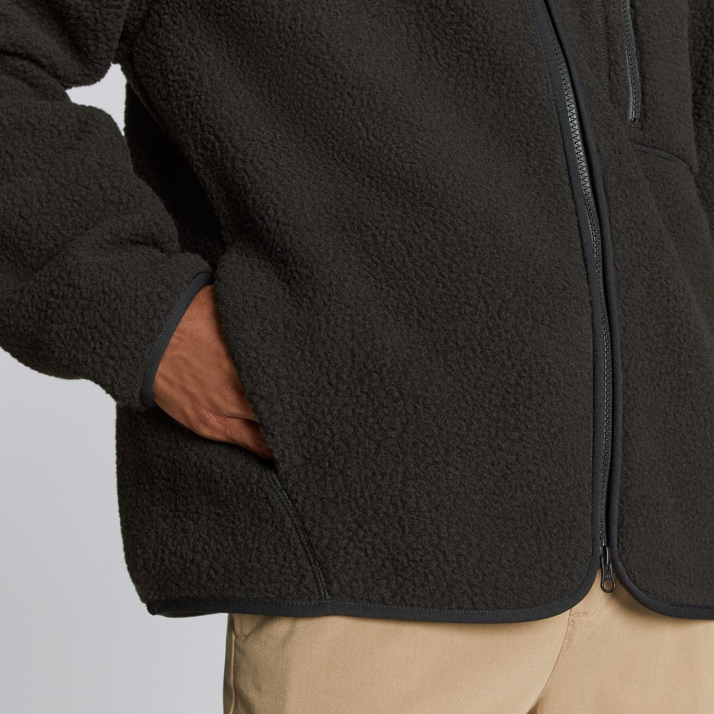 The ReNew Fleece Full Zip | Black - Image 4
