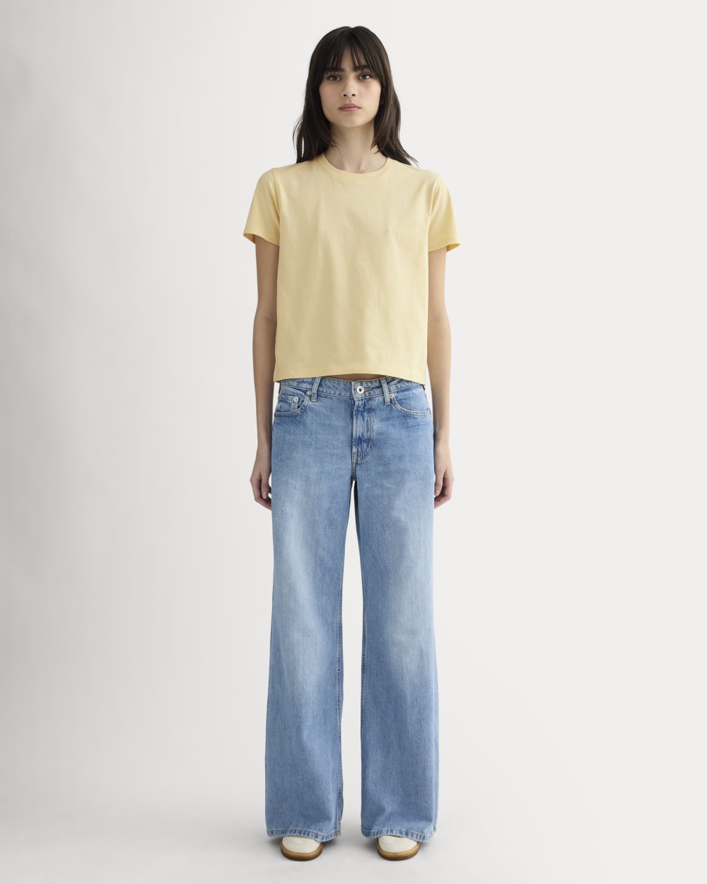 The Box-Cut Tee in Essential Cotton | Banana Crepe | No Pocket - Image 3