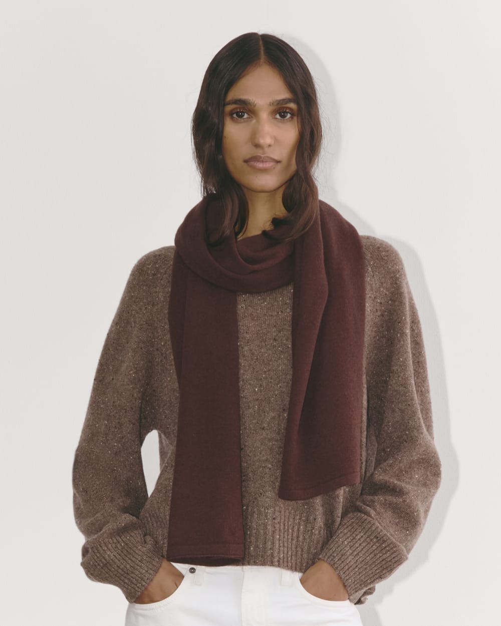 The Cashmere Scarf | Dark Mahogany - Image 2