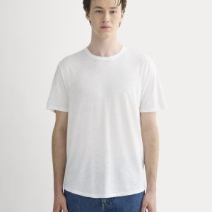 The Cotton Linen Tee | White