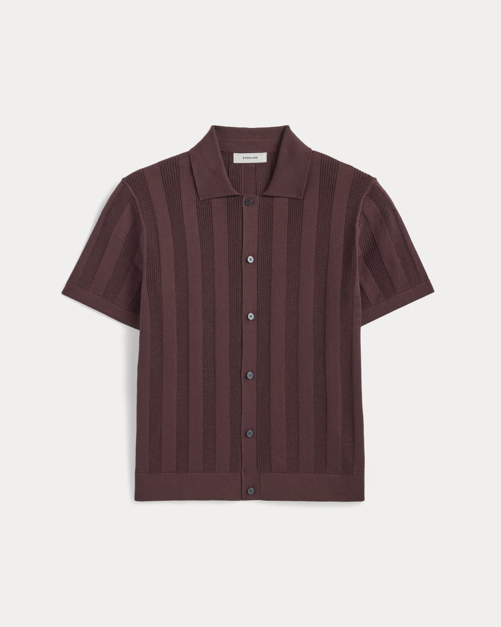 The No-Sweat Ribbed Polo | Dark Mahogany - Image 2