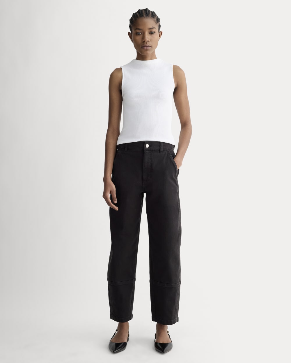 The Utility Barrel Pant | Black | Regular