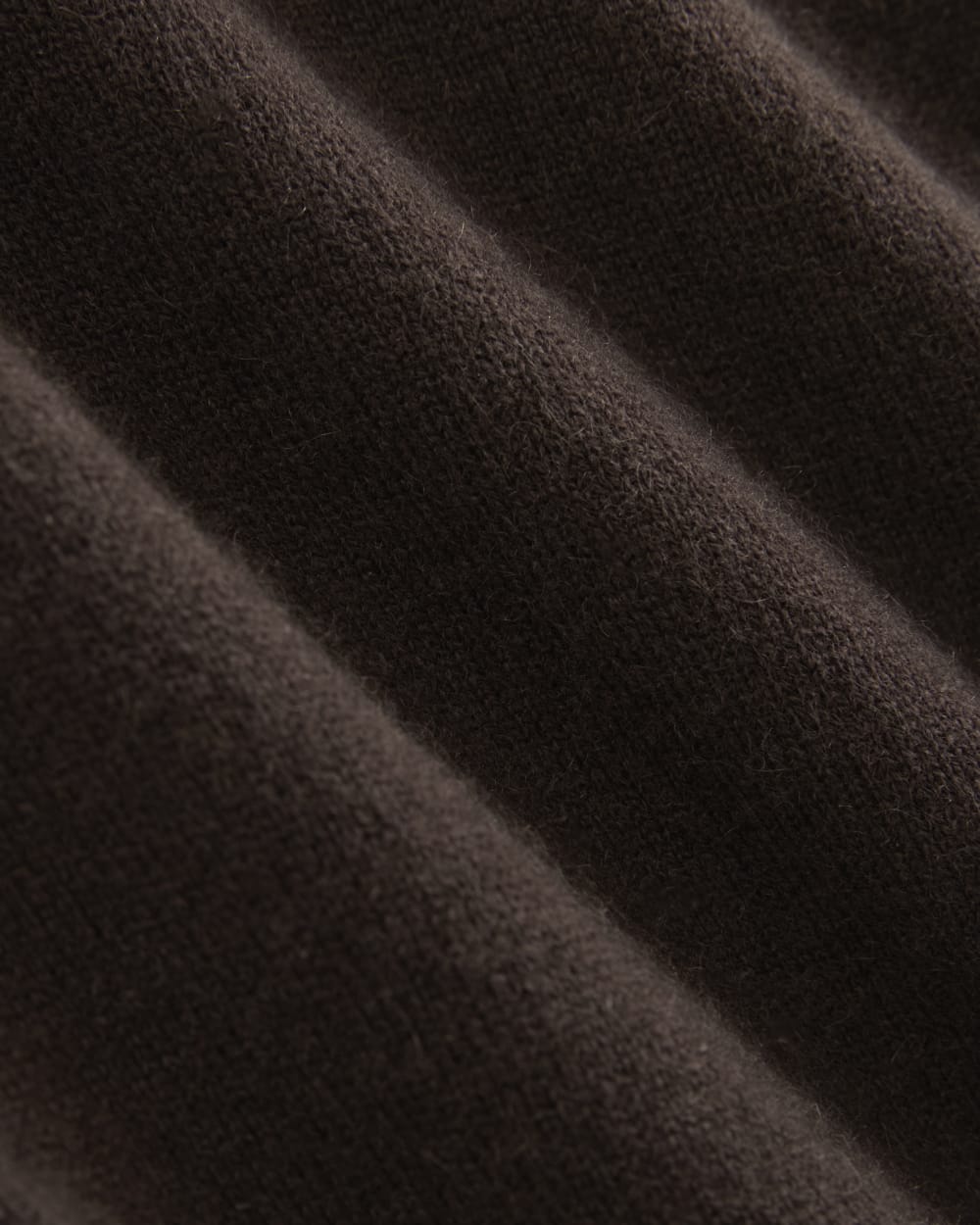 Cashmere Cropped High-V Sweater | Dark Chocolate - Image 6