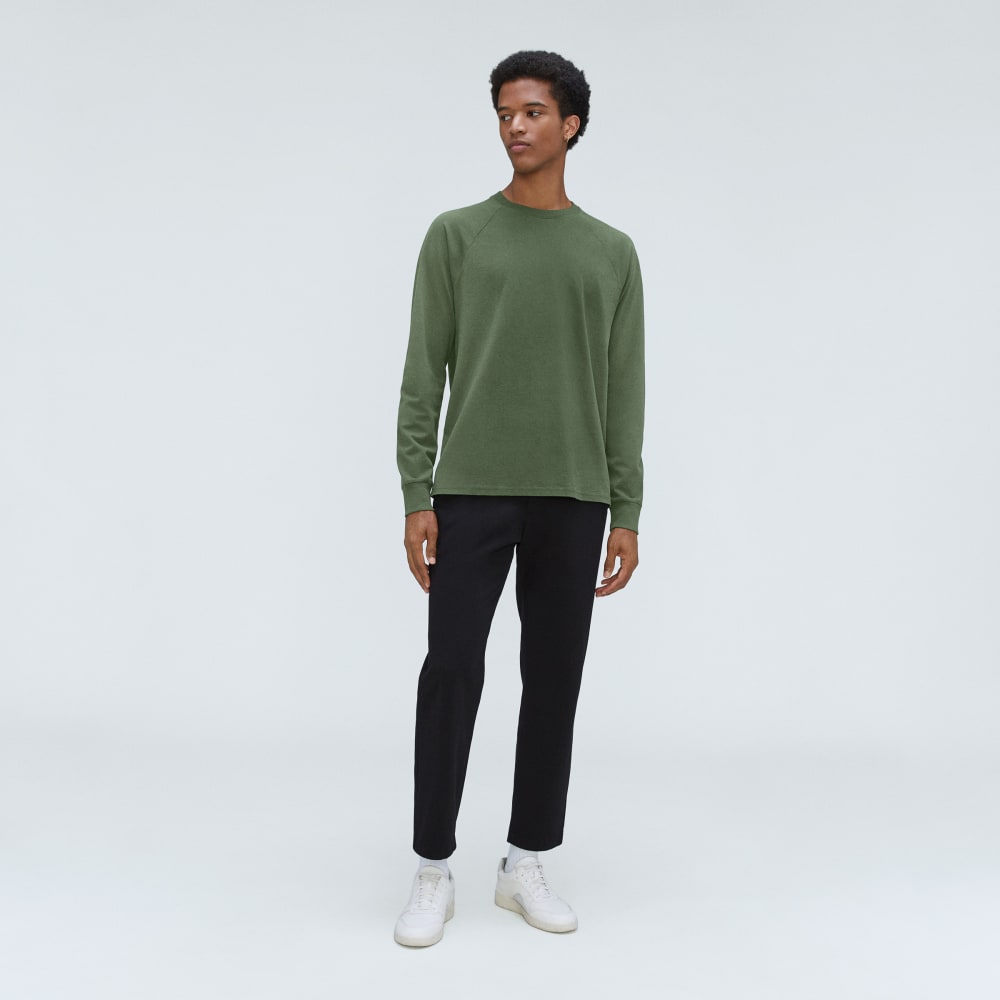 The Premium-Weight Long-Sleeve Crew | Uniform | Forest Green - Image 6