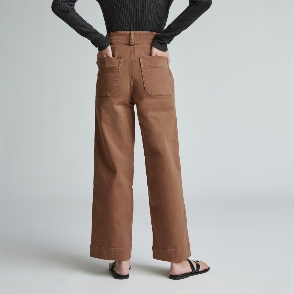 The Organic Wide-Leg Pant | Carob Brown - Image 5