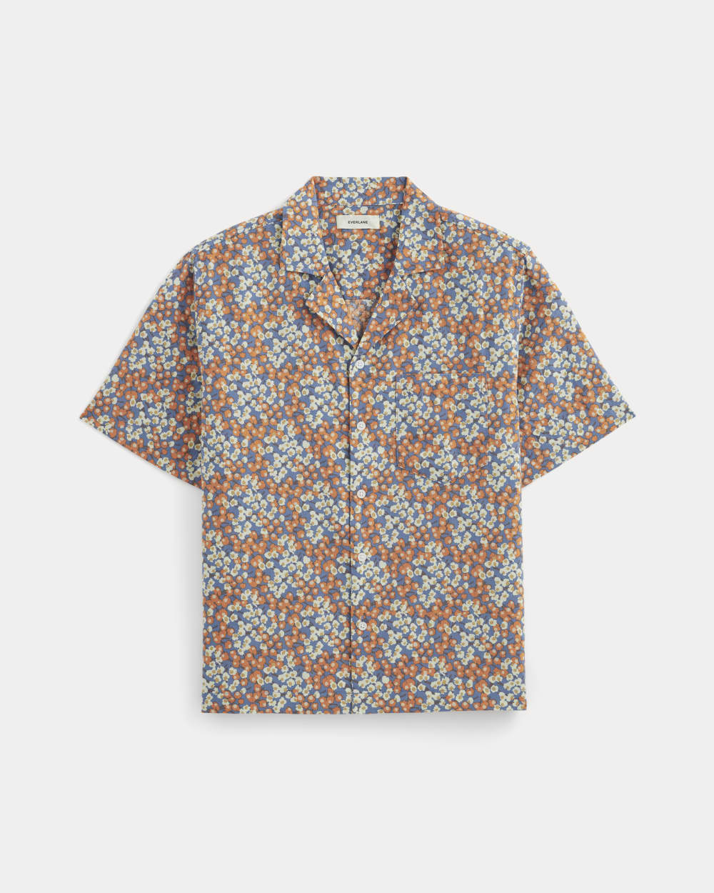 The Textured Resort Shirt | Soft Cobalt Floral - Image 2